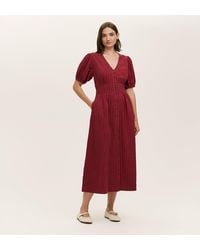 Finery London - Addison Seersucker Midi Tea Dress - Lyst