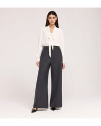 Finery London - Addie Gaberdine Twill Wide Leg Trousers - Lyst