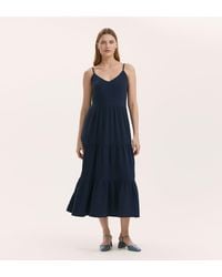 Finery London - Emmie Cotton Midi Tiered Dress - Lyst