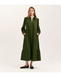 Finery London - Callie Corduroy Midi Dress - Lyst