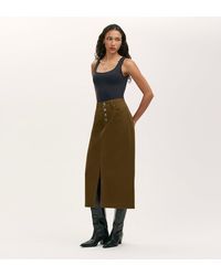 Finery London - Beth Canvas Midi Skirt - Lyst
