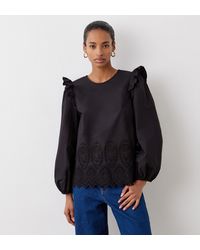 Finery London - Serena Broderie Anglaise Cotton Blouse - Lyst
