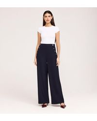 Finery London - Nellie Gaberdine Twill Wide Leg Trousers - Lyst
