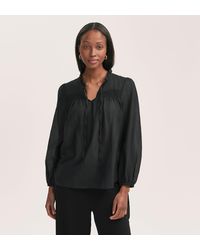 Finery London - Kiya Crepe Long Sleeve Blouse - Lyst