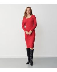 Finery London - Glain Ponte Jersey Midi Dress - Lyst