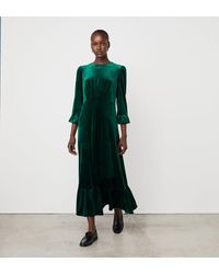Finery London - Scarlett Velvet Midi Dress - Lyst
