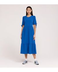 Finery London - Jessa Crepe Midi Tiered Dress - Lyst