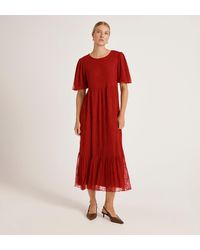 Finery London - Yasmine Mesh Midi Tea Dress - Lyst