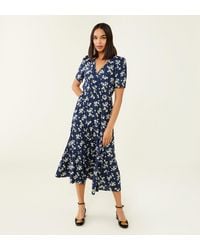 Finery London - Amara Blossom Print Midi Dress - Lyst
