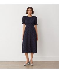 Finery London - Mela Broderie Anglaise Cotton Midi Dress - Lyst