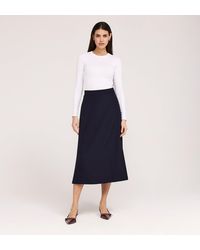 Finery London - Ramona Gaberdine Twill Midi Skirt - Lyst