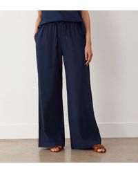 Finery London - Drew Wide Leg Linen Mix Trousers - Lyst