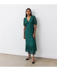 Finery London - Loretta Lace Midi Dress - Lyst