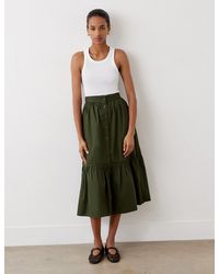 Finery London - Maura Cotton Midi Skirt - Lyst