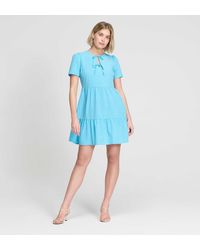 Finery London - Lola Polka Dot Tiered Short Dress - Lyst