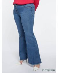 FIORELLA RUBINO - Jeans flare con frange al fondo - Lyst