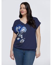 FIORELLA RUBINO - T-shirt con stampa floreale - Lyst