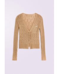 Fiorucci - Angels Patch Cableknit Cardigan - Lyst