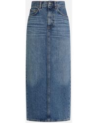 Fiorucci - Denim Midi Skirt Mid - Lyst