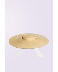 Fiorucci - Straw Tie Hat Multi - Lyst