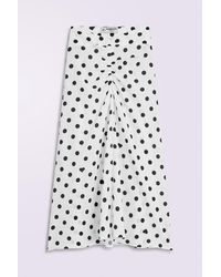 Fiorucci - Polka Dot Gathered Midi Skirt - Lyst