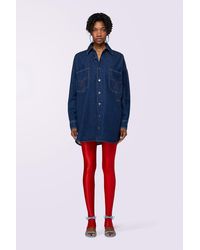 Fiorucci - Open Back Denim Shirt Deep - Lyst