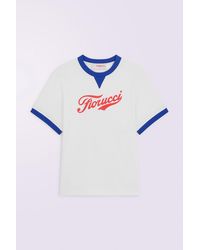 Fiorucci - Varsity Logo Regular T-Shirt Cream - Lyst