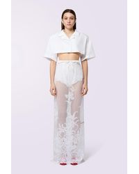 Fiorucci - Embroidered Lace Maxi Skirt - Lyst