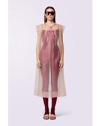 Fiorucci - Sheer Nightgown Midi Dress - Lyst