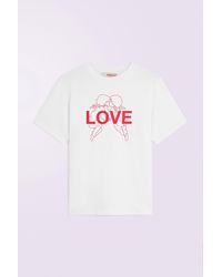 Fiorucci - Kissing Angels Love Print Regular T-Shirt - Lyst