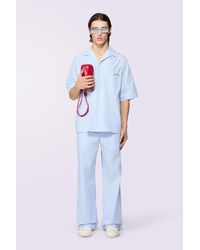 Fiorucci - Logo Stripe Bowling Shirt - Lyst