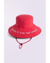 Fiorucci - Embroidered Bucket Hat - Lyst