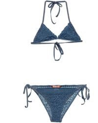 Ermanno Scervino - Embroidered Triangle Bikini - Lyst