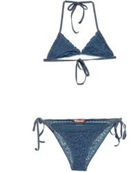 Ermanno Scervino - Embroidered Triangle Bikini - Lyst