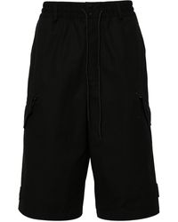 Y-3 - Workwear Cotton Bermuda Shorts - Lyst