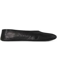 The Row - Stella Slipper In Leather - Lyst