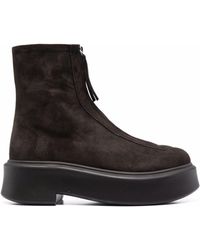 The Row - Oversize-sole Ankle Boots - Lyst