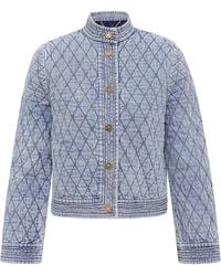 Zimmermann - Indra Quilted Denim Jacket - Lyst