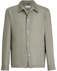 Brunello Cucinelli - Silk Blouson Jacket - Lyst