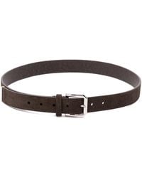 Brunello Cucinelli - Silver-buckle Leather Belt - Lyst
