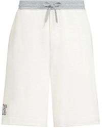 Brunello Cucinelli - Cotton And Linen Blend Shorts - Lyst
