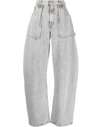 The Attico - Effie High-waist Wide-leg Jeans - Lyst