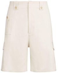 Brunello Cucinelli - Cotton Linen Bermuda Shorts - Lyst