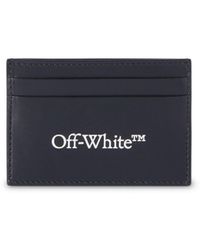 Off-White c/o Virgil Abloh - Bookish Logo-print Leather Cardholder - Lyst