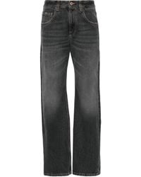 Brunello Cucinelli - Retro Vintage Straight-leg Jeans - Lyst