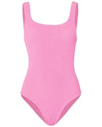 Hunza G - Coverage Square Neck Swim - Lyst