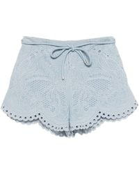 Zimmermann - Daylight Denim Shorts - Lyst