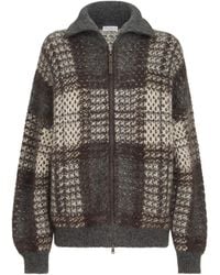 Brunello Cucinelli - Dazzling Tartan Double Knit Outerwear Jacket - Lyst