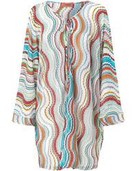 Missoni - Wave Lamè Beach Dress - Lyst
