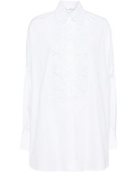 Ermanno Scervino - Floral-lace Cotton Shirt - Lyst